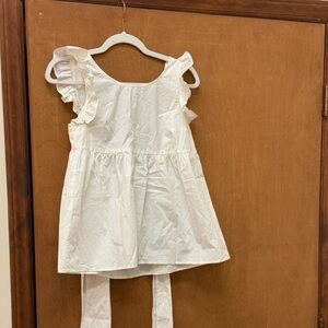 Amazon White Ruffled Sleeve Women’s Top